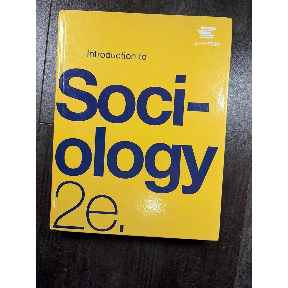 OpenStax Introduction to Sociology 2e Textbook‎ Hardcover Yellow 2nd Edition